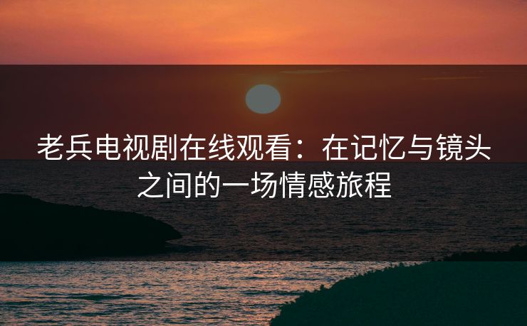 老兵电视剧在线观看:在记忆与镜头之间的一场情感旅程 老兵电视剧在线观看:在记忆与镜头之间的一场情感旅程