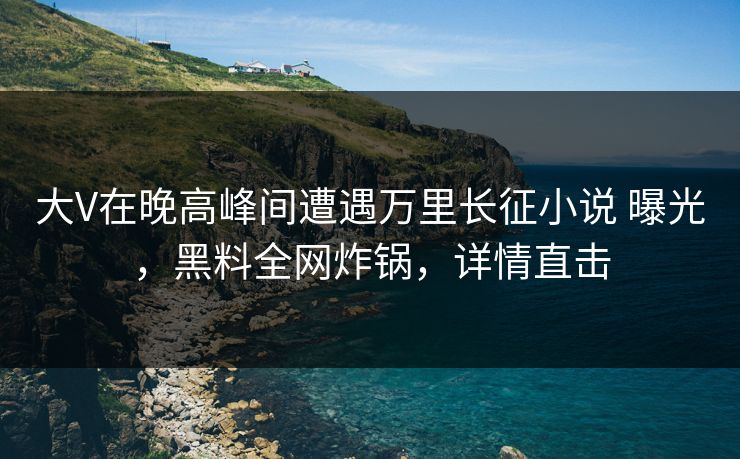 大V在晚高峰间遭遇万里长征小说 曝光，黑料全网炸锅，详情直击