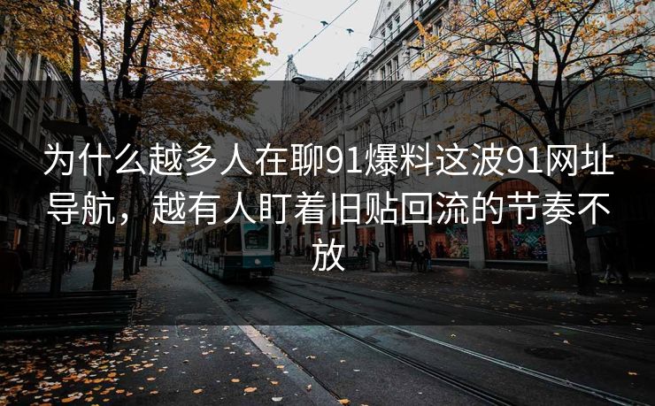 为什么越多人在聊91爆料这波91网址导航，越有人盯着旧贴回流的节奏不放